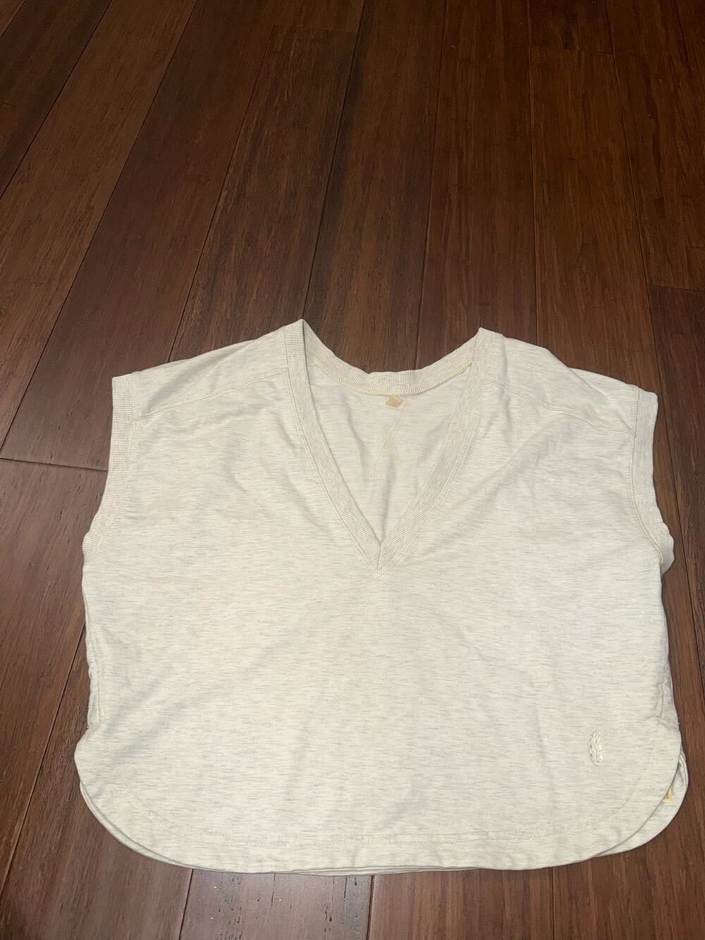 Medium Free People FP Movement "Nothing But Sweats" Reversible V-Neck Top